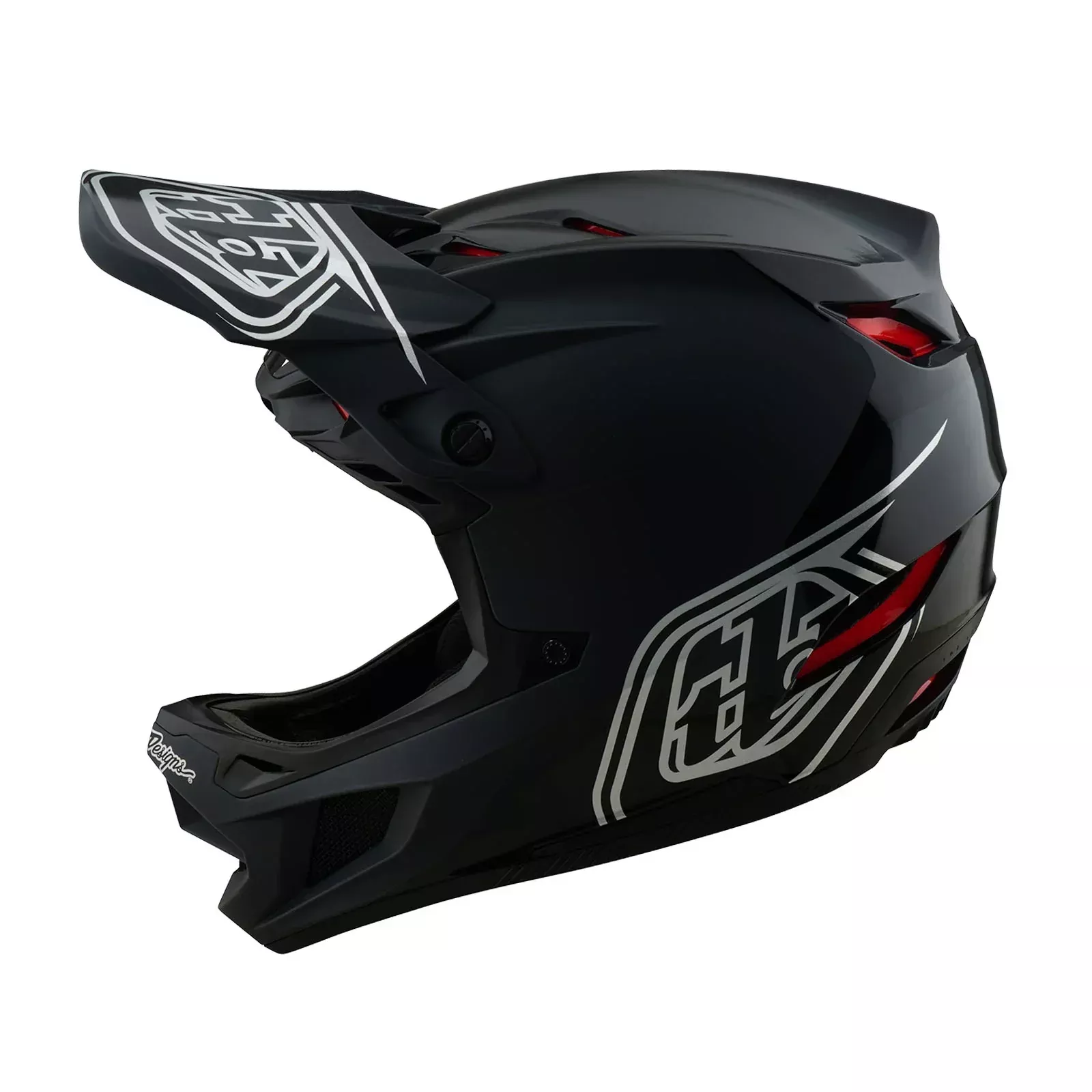 Troy Lee Designs D4 Polyacrylite Full Face Helmet – Shadow – Black