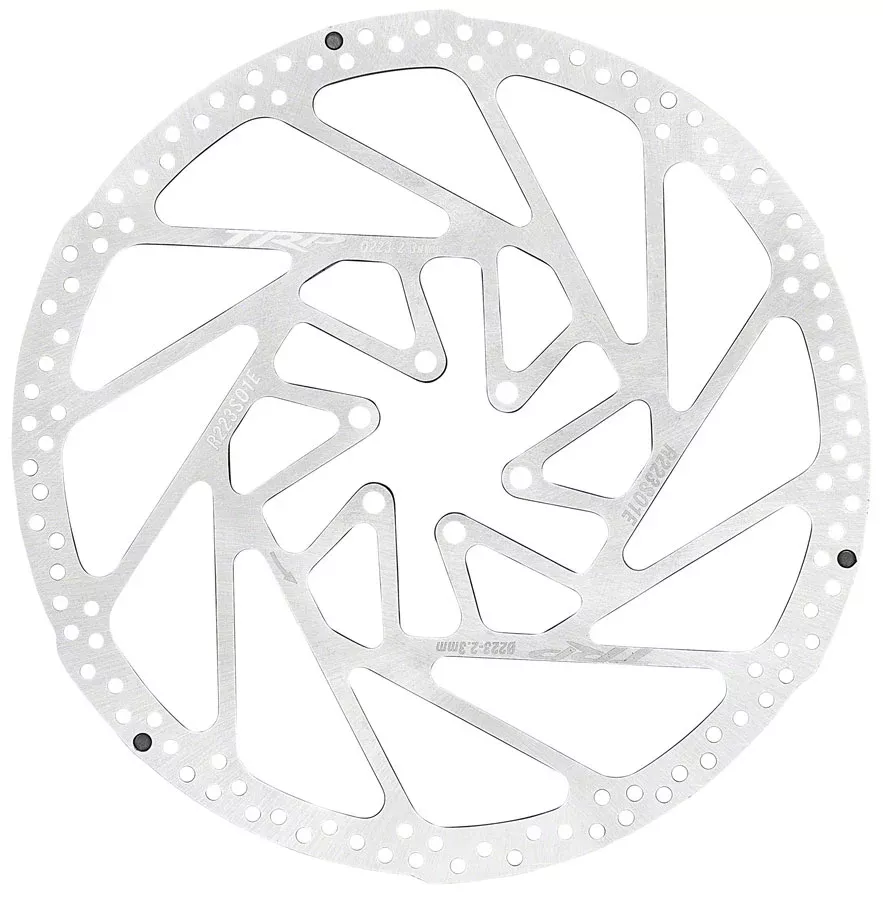 TRP RS01E Disc Brake Rotor – 223mm, 6-Bolt, 2.3mm, Rust Blocker Treatment, Silver