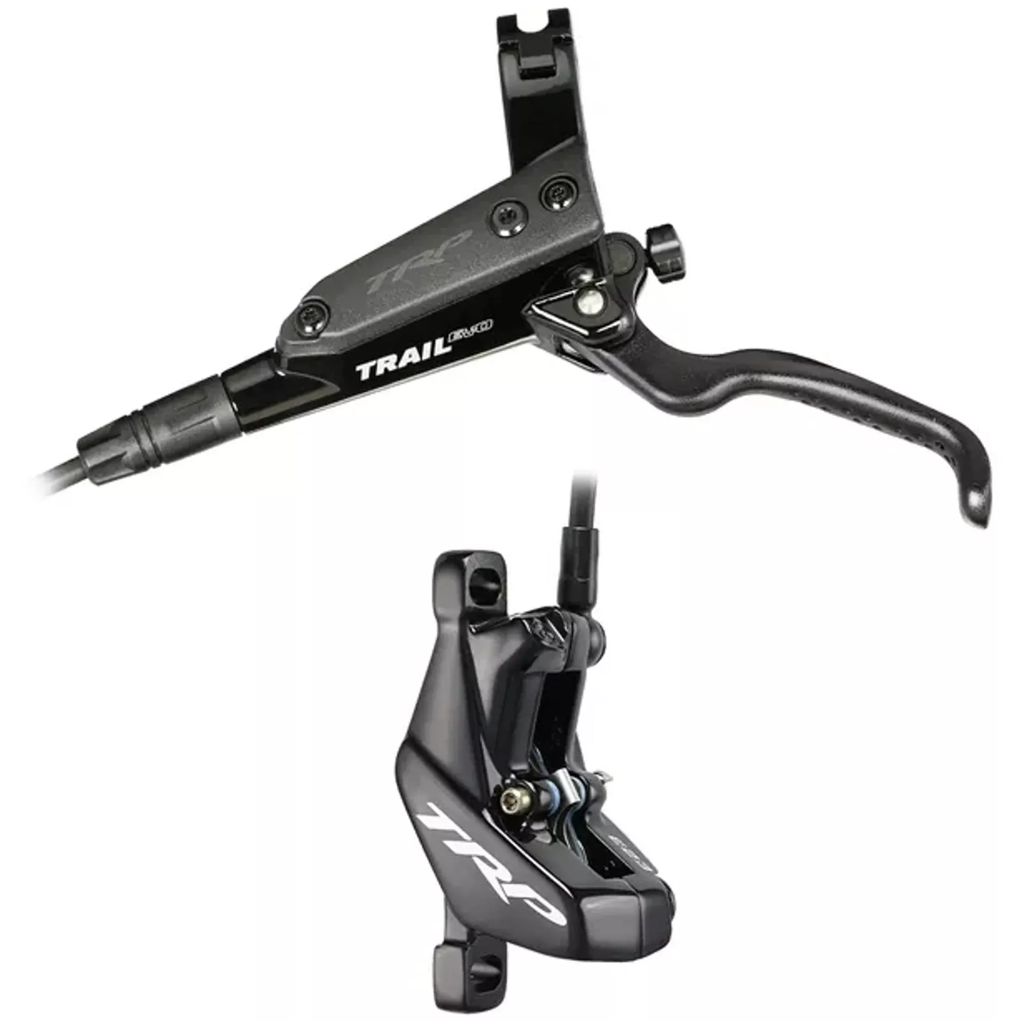 TRP Trail EVO Rear Hydraulic Disc Brake Set w/ 5mm Hose Gloss Black