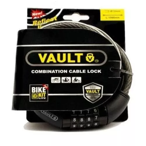 Vault Combination Cable Lock with Bike ID Kit 150cm x 12mm