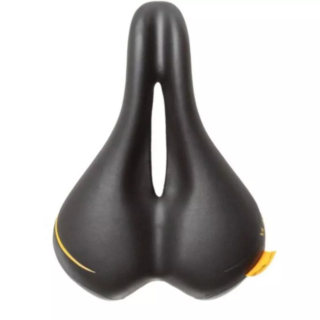 Velo Ladies Plush Inclined Centre Cut Out Saddle 252mm x 174mm Black