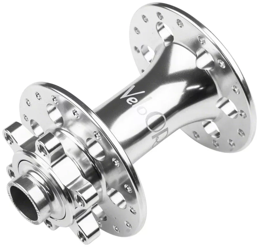 Velo Orange Front Hub – QR x 100mm/12mm/15mm Thru, 6-Bolt, Polished, 32H