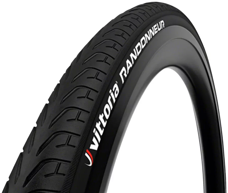Vittoria Randonneur Reflect Tire – 700 x 45, Clincher, Wire, Black