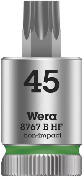 Wera 8767 B HF Torx Zyklop 3/8" Drive Torx Bit Socket, T45