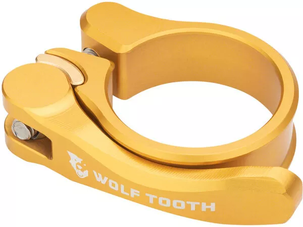 Wolf Tooth Quick Release Seatpost Clamp - 29.8mm, Gold