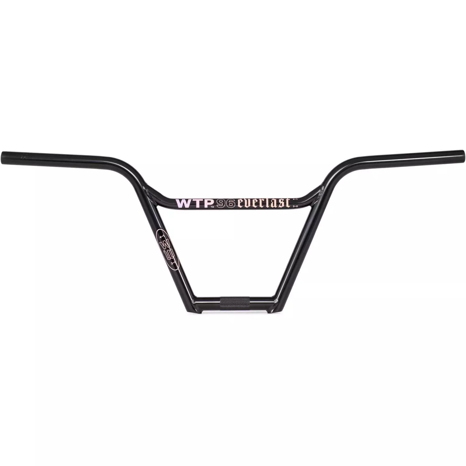 WTP Everlast BMX Handlebar 29.6 x 9.35” Rise 22.2mm Clamp Black