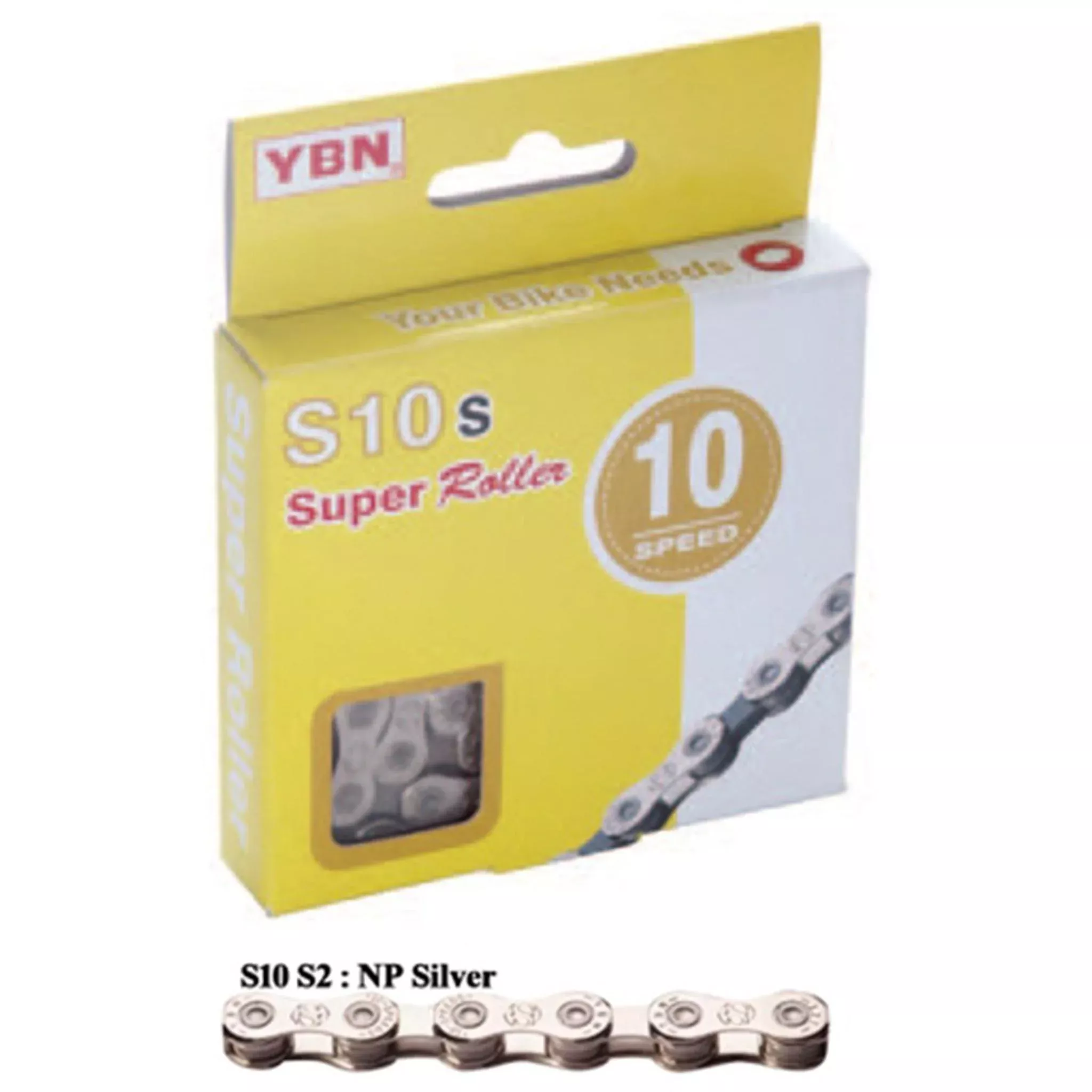 Yaban 10-Speed Chain 116L 1/2×11/128” Silver